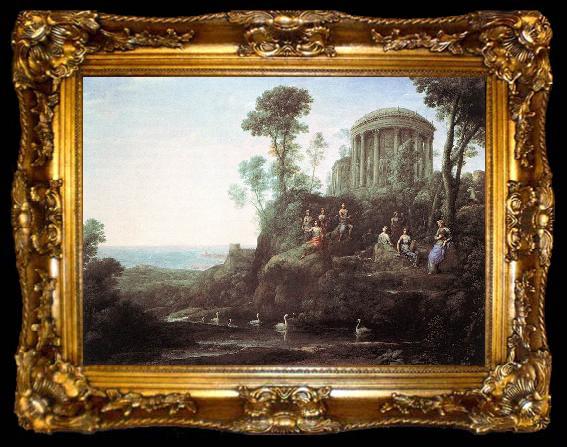 framed  Claude Lorrain Apollo and the Muses on Mount Helion, ta009-2